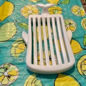 Whale Plastic Soap Dish Holder Water Drain